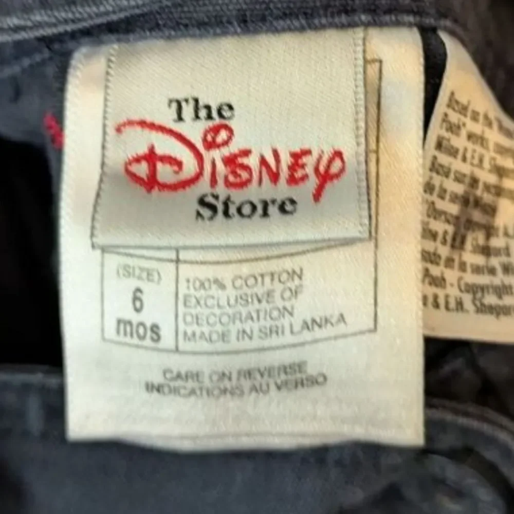 VINTAGE Y2k 90s 1990s Disney Winnie The Pooh Tigger Blue Overalls Cotton Bibs